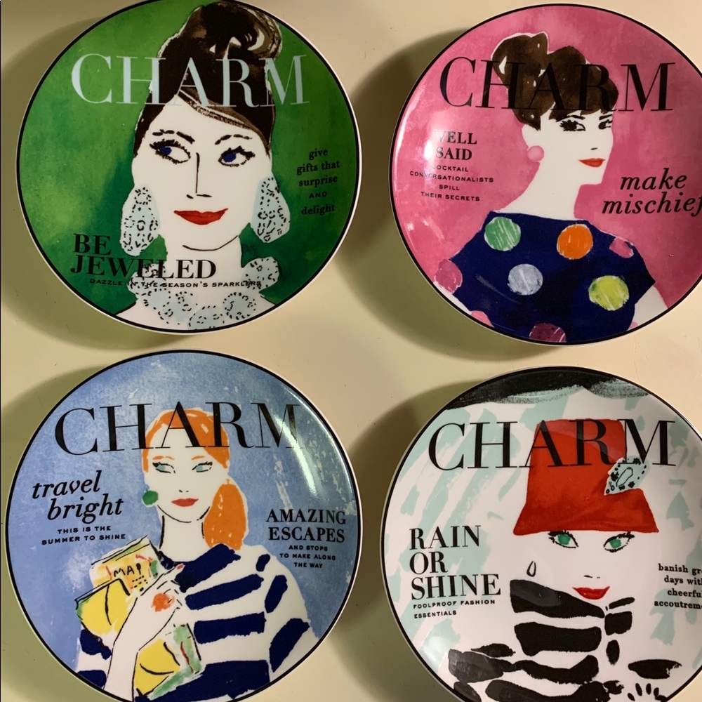Kate Spade Lenox Make Headlines Tidbit Plates